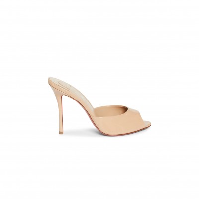 CHRISTIAN LOUBOUTIN ME DOLLY PEEP TOE SLIDE SANDAL 